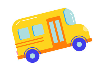 School bus icon. Vector illustration