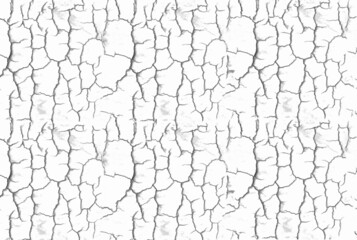 Digital horizontal jpg image background 
of a white wall with cracks.Template 
grunge texture for web design, banner, interior pattern 