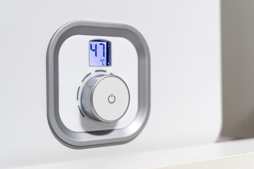 Modern boiler control panel for hot water and heating