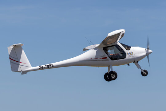 Lethbridge, Australia - November 23, 2014: Pipistrel Virus SW 100/NW ultralight aircraft 24-7953.