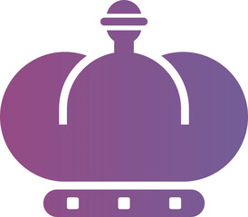 Crown gradient icon