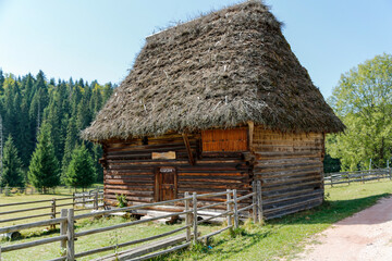 Fototapeta na wymiar Traditional old house in the Apuseni Mountains Romania