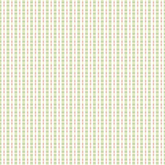 Stitching stripe plaid vector seamless pattern. Dense texture wicker style weave background. Pastel pink green criss cross striped design. Check gingham weave all over print. Cottagecore aesthetic.