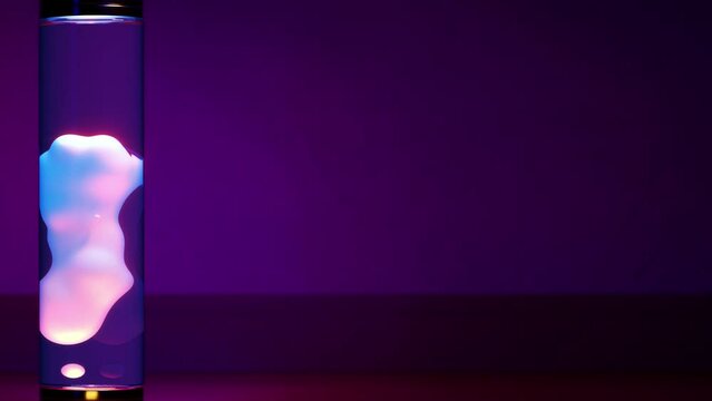 pink lava lamp background with free place - loop video