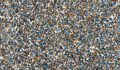 Sea pebbles. Small stones gravel texture background.Pile of pebb