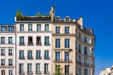 Paris, beautiful facades - obrazy, fototapety, plakaty