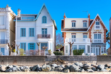 Royan in France, typical house 