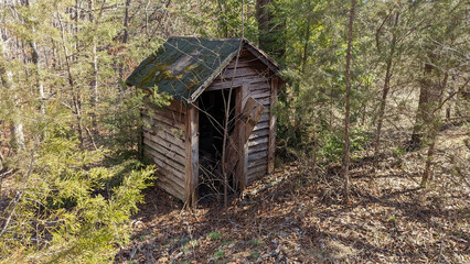 Out House near abandoned old blockhouse