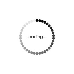Loading progress or load icon vector graphics