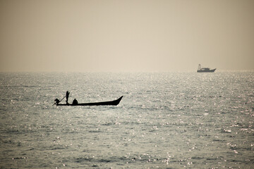A Silhouette of Fishermen
