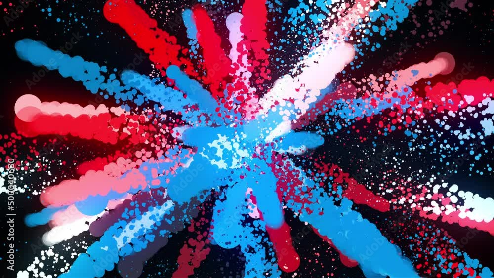 Poster splash particles. computer generated 3d render