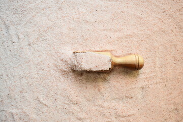 Raw organic dried rock salt powder