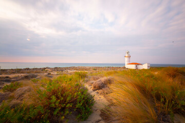 Polente Lighthouse is located at the westernmost edge of Bozcaada and was built in 1861. Polente light is 32 meters high and can send its light up to 15 nautical miles or 28 kilometers.
