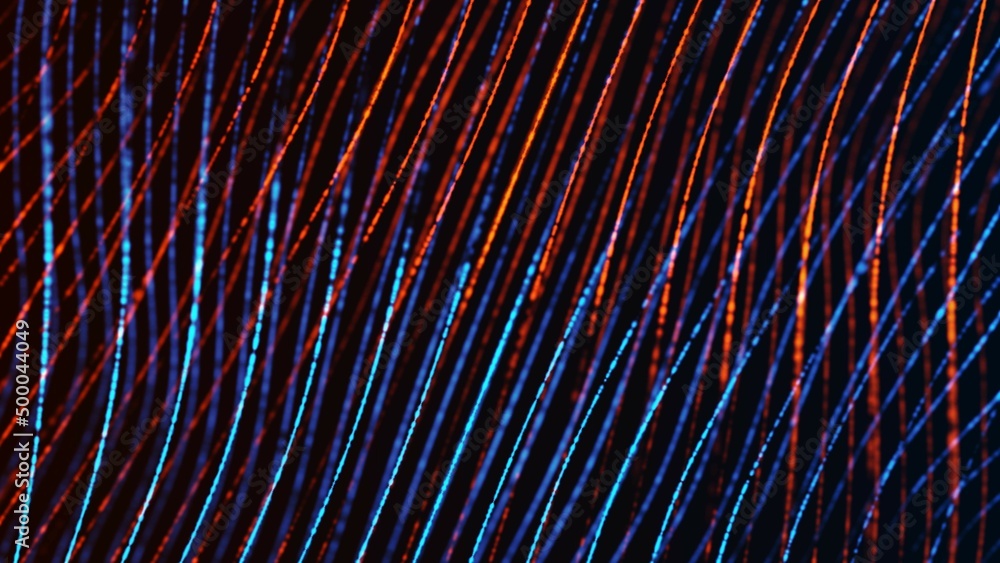 Poster abstract background. design of tracks, ribbons. texture of line, strings. glow of threads. fire and 
