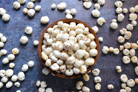 Fresh popped whole Fox nut