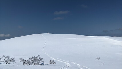 slope in the mountains
