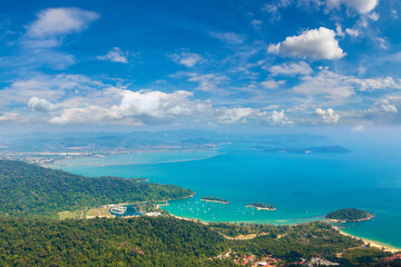 Fototapeta na wymiar Panoramic view of Langkawi