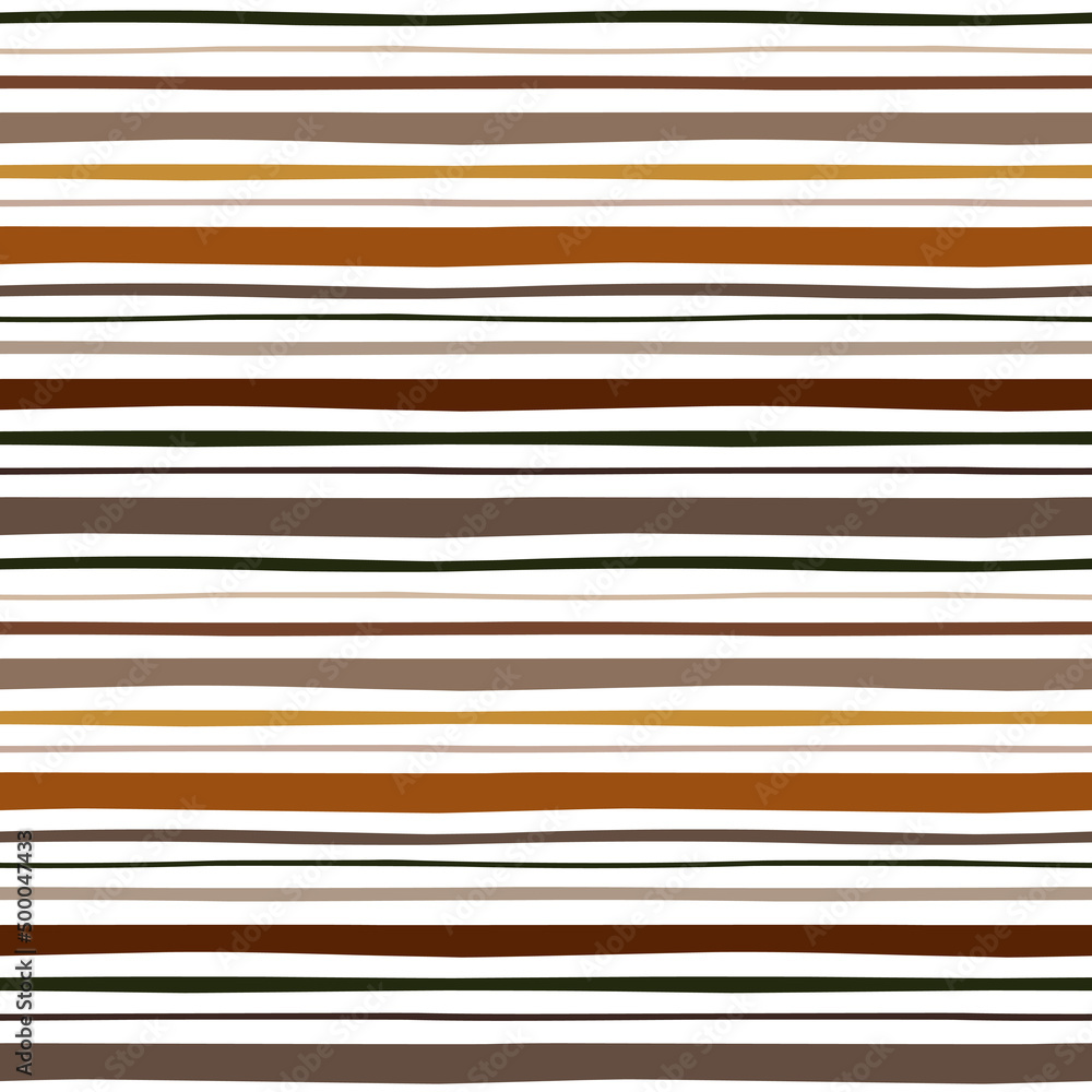 Wall mural astract hand drawn boho seamless stripe pattern . vector background
