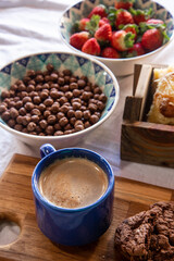  Breakfast - Strawberry, Cereal, Coffee, Bread, Cookies