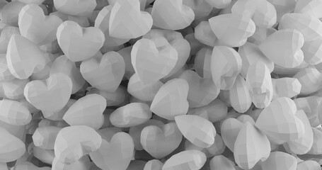 white hearts<