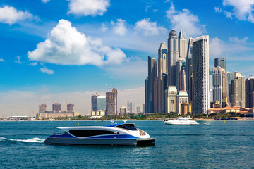 Dubai Marina in a sunny day