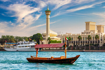 Abra wooden boat in Dubai