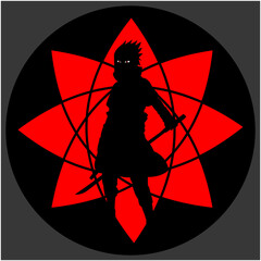 Dark ninja with light eyes © Alex