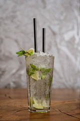 mojito cocktail on the table