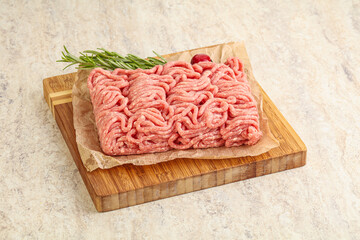 Raw beef minced meat for cooking