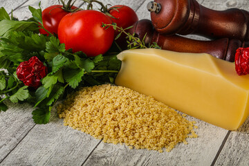 Raw Italian pasta - Stelline for cooking