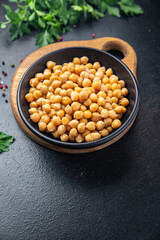 chickpeas Turkish peas chickpea legume fresh healthy meal food diet snack on the table copy space food background 