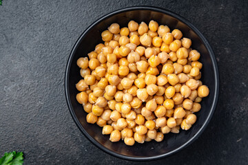 chickpeas Turkish peas chickpea legume fresh healthy meal food diet snack on the table copy space food background 