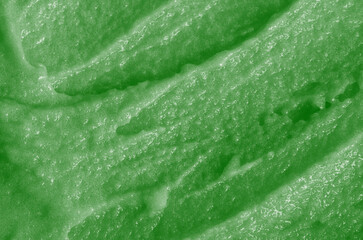 Berry yoghurt ice cream. Delicious sweet dessert close-up as a background. Smoothies from fresh fruits and berries. Ice cream texture.