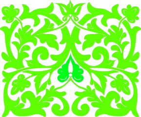 Floral pattern. wood carving pattern