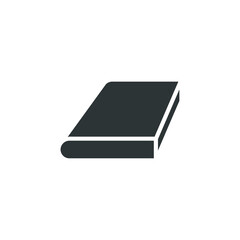 Vector sign of the book symbol is isolated on a white background. book icon color editable.