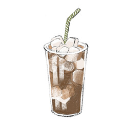 Cup of coffee on white background. Vector isolated illustration