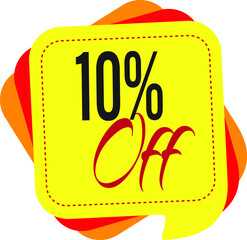 10% off discount promotion sale for your unique selling poster, banner, discount, ads