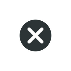 Vector sign of the cross symbol is isolated on a white background. cross icon color editable.