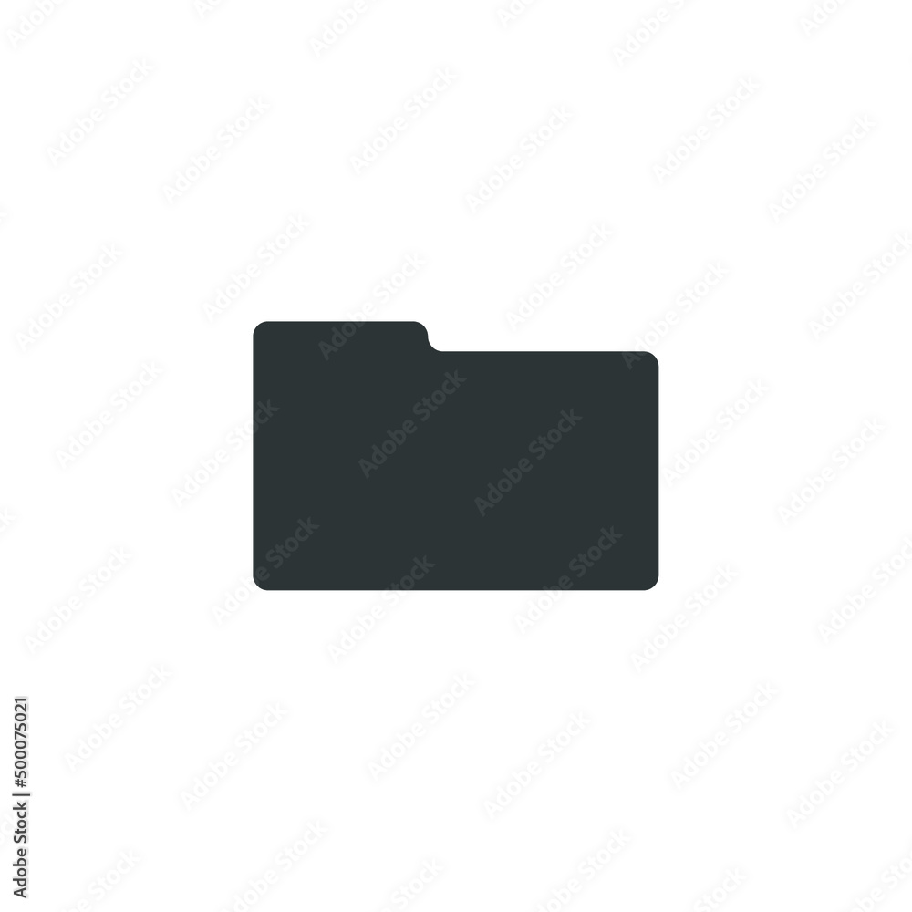Aufkleber vector sign of the folder symbol is isolated on a white background. folder icon color editable.