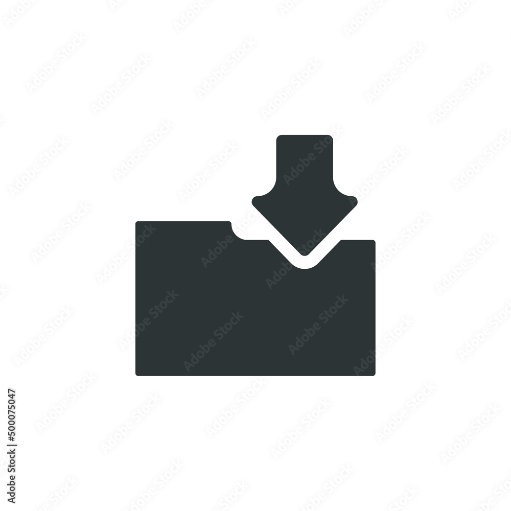 Aufkleber vector sign of the folder symbol is isolated on a white background. folder icon color editable.
