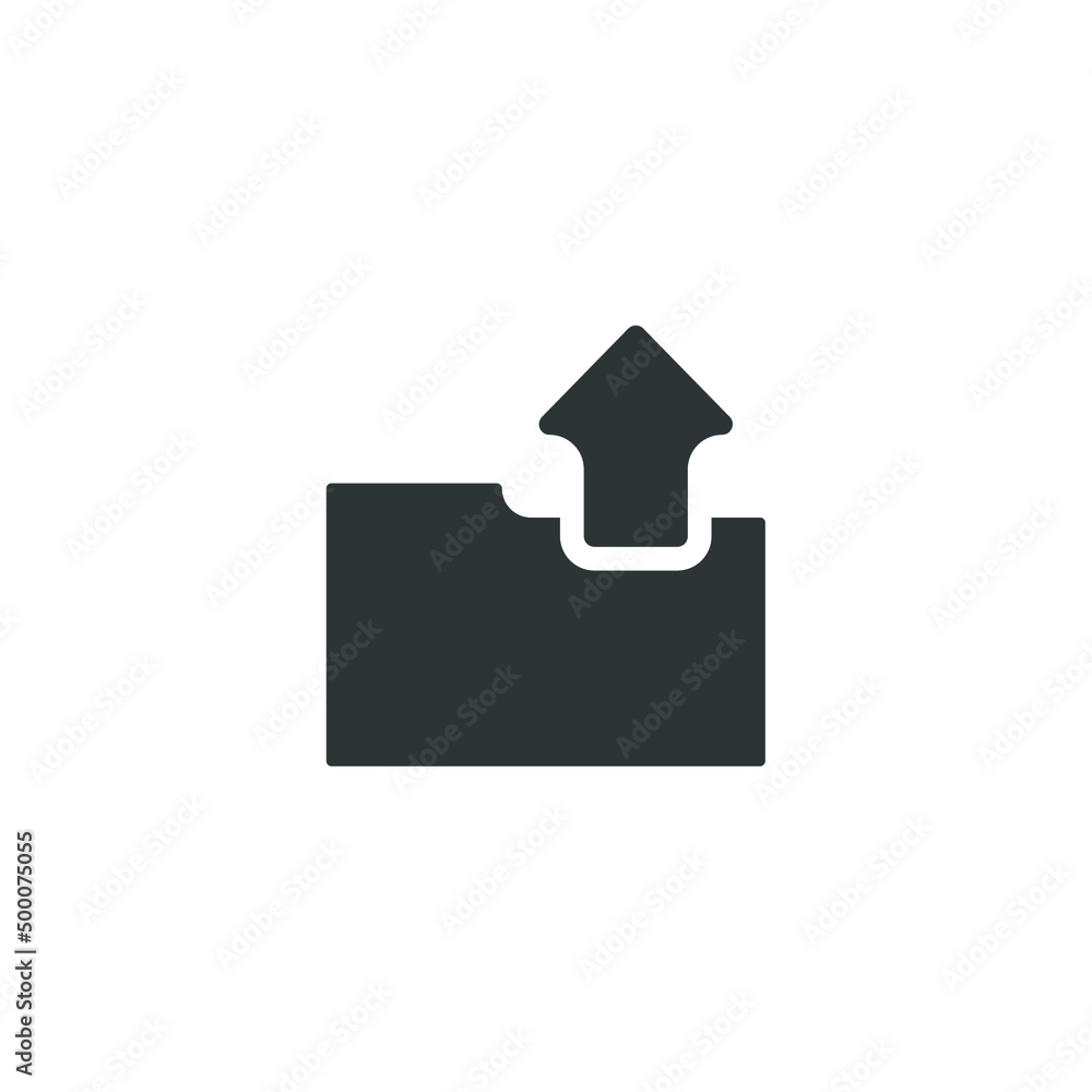 Aufkleber vector sign of the folder symbol is isolated on a white background. folder icon color editable.