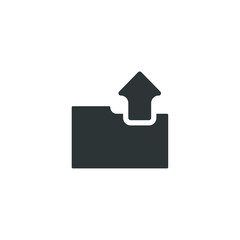Naklejka premium Vector sign of the Folder symbol is isolated on a white background. Folder icon color editable.