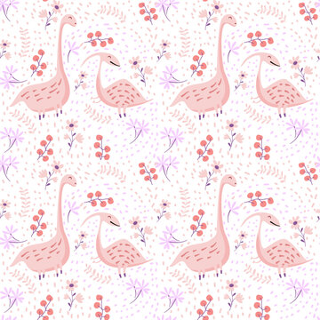 dinosaurus and Floral Pattern. A Pattern for kids fashion, wallpaper, print and more. 