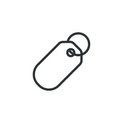 Fototapeta premium Vector sign of the label symbol is isolated on a white background. label icon color editable.