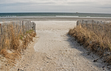 sand dunes and beach