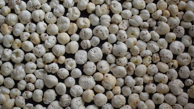 Fresh popped whole Fox nut