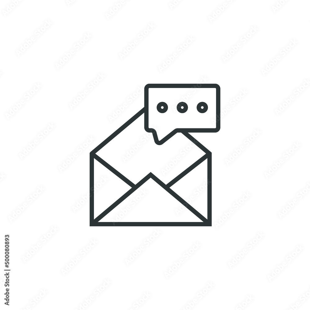 Poster vector sign of the mobile message symbol is isolated on a white background. mobile message icon colo