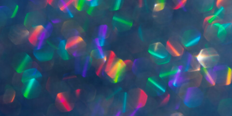 Abstract defocused blue background with shining glitter.Good as overlay layer.Large banner.