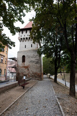 Fototapeta na wymiar The Carpenter s Tower in Sibiu 10