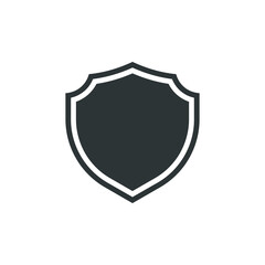 Obraz premium Vector sign of the shield symbol is isolated on a white background. shield icon color editable.